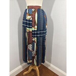 Zara Multicolor Patterned Midi Skirt